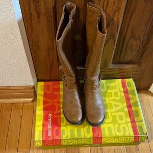 Faux leather  BareTraps Tan Leather Knee-High Boots